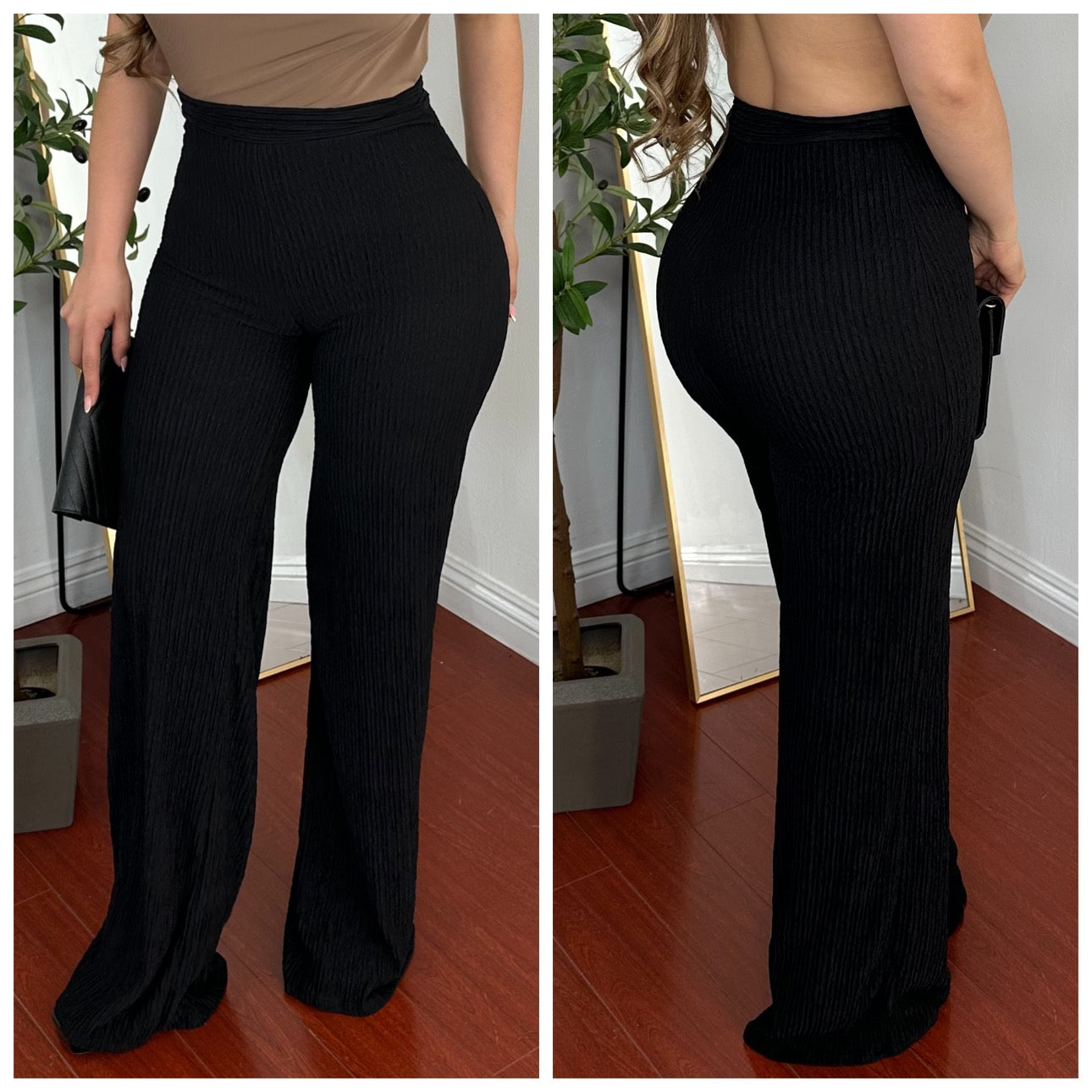 Quinta Pants - (BLACK)