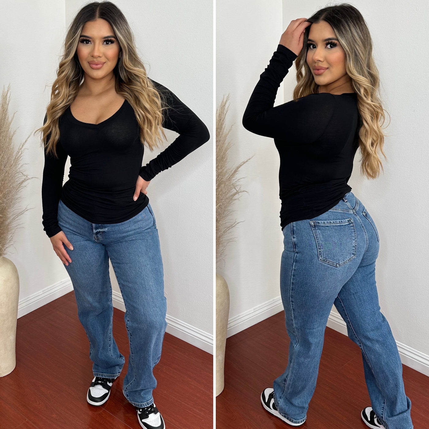 Everyday Long Sleeve -(BLACK)