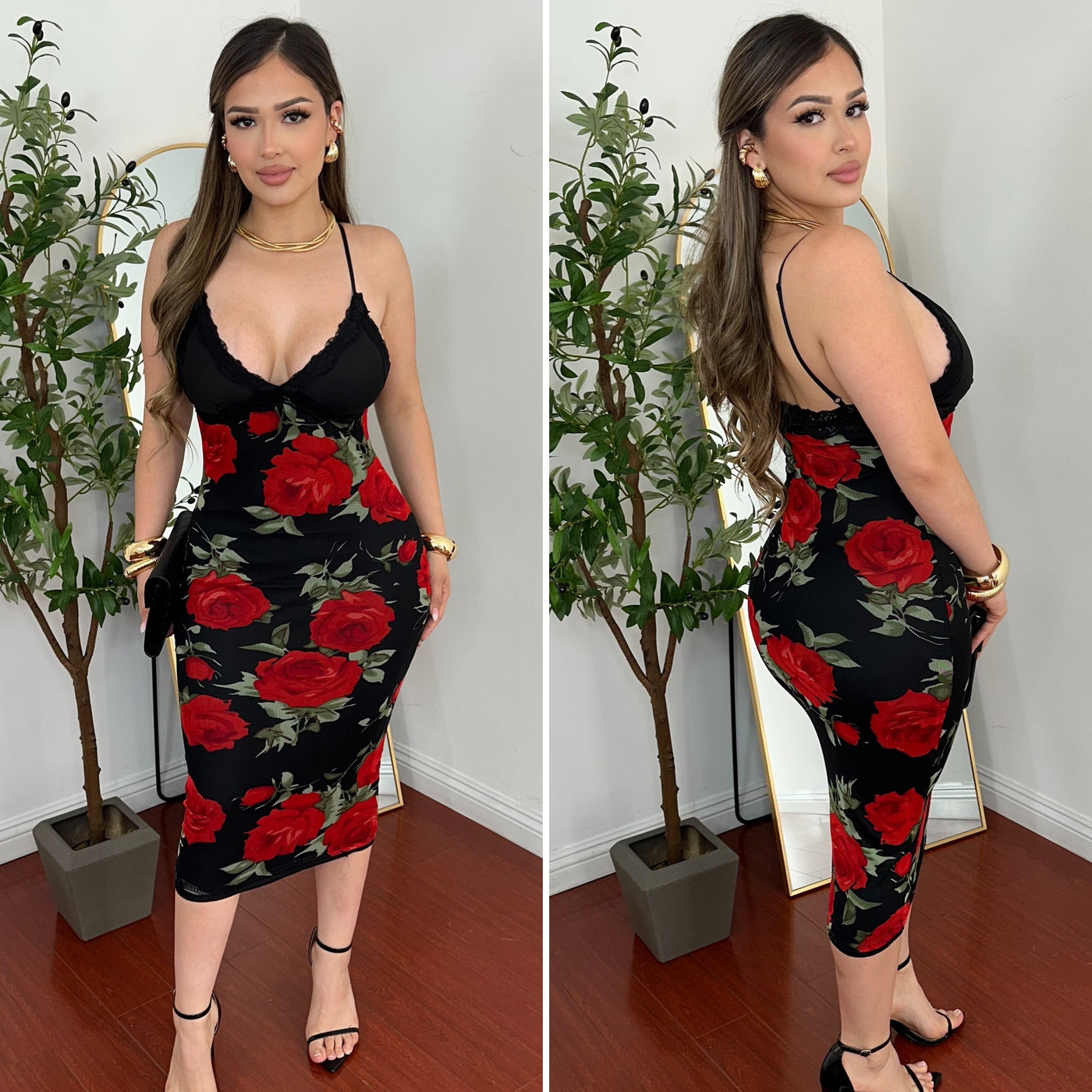 Flor Hermosa Midi Dress