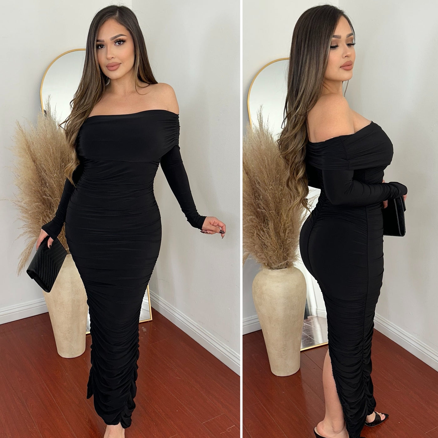 Savy Maxi Dress - (BLACK)