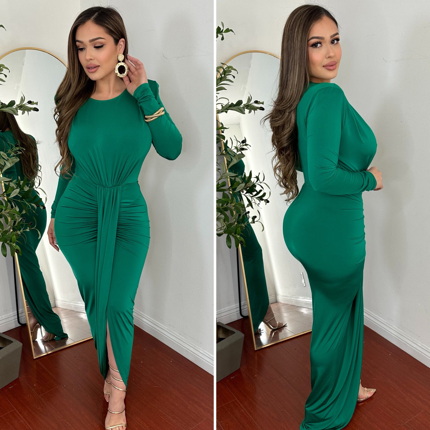 Centinela Maxi Dress - (GREEN)