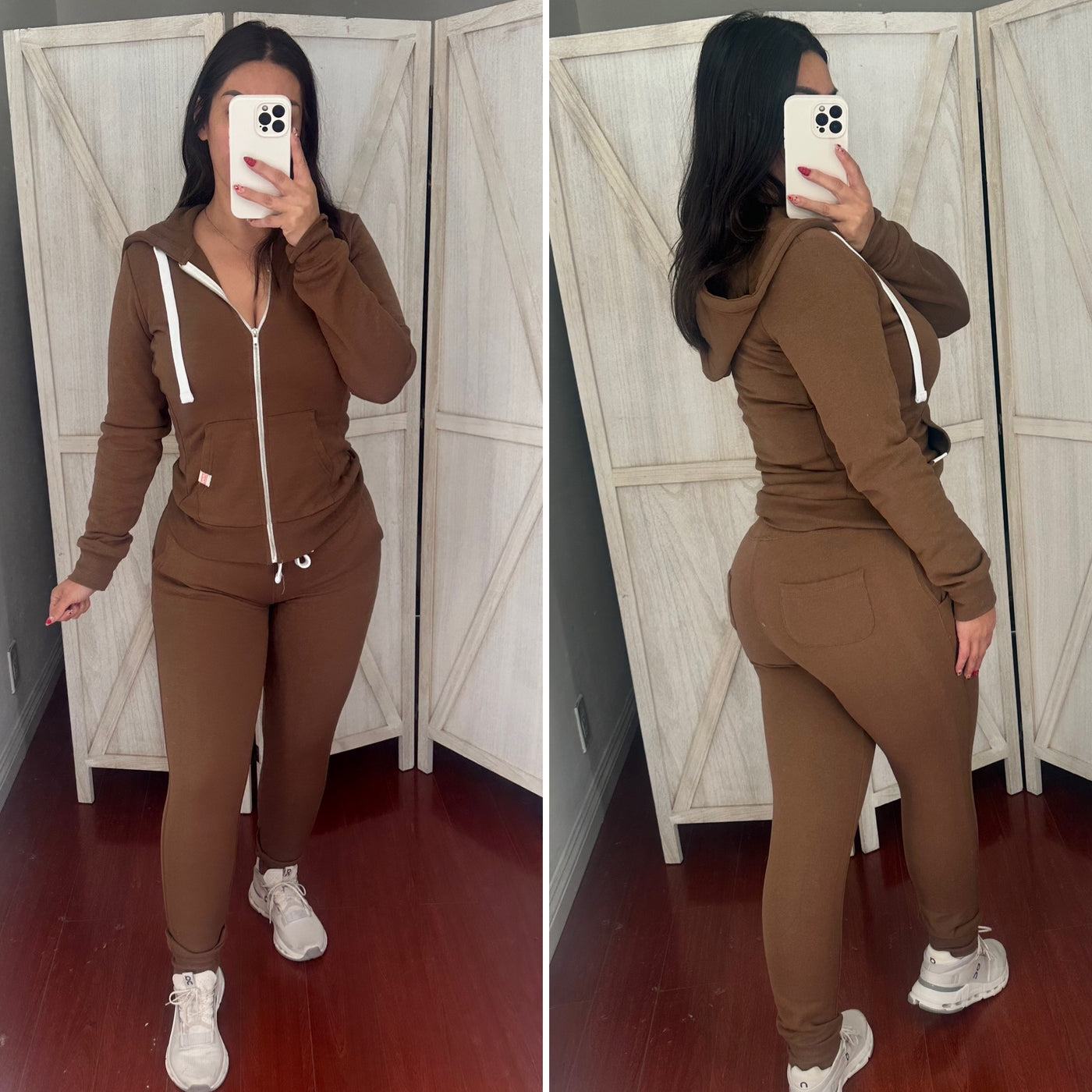 LULU Pant Set - (BROWN)