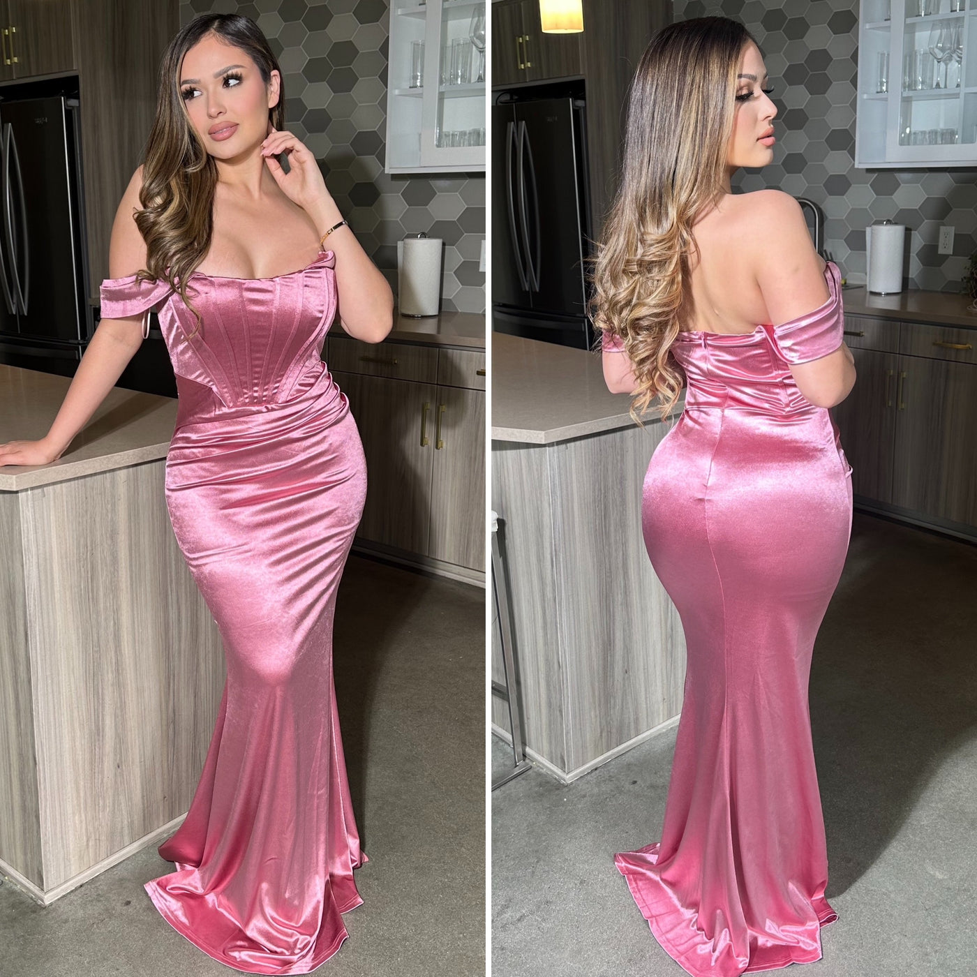 Upscale Gown - (MAUVE)