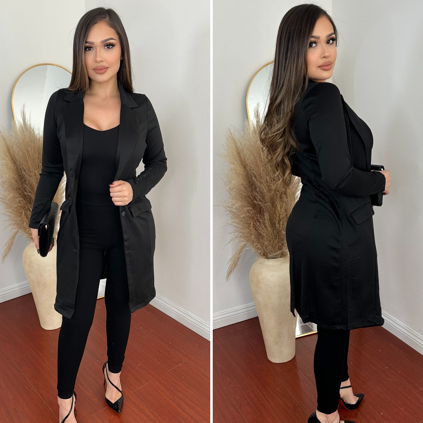 Monae Long Coat - (black)