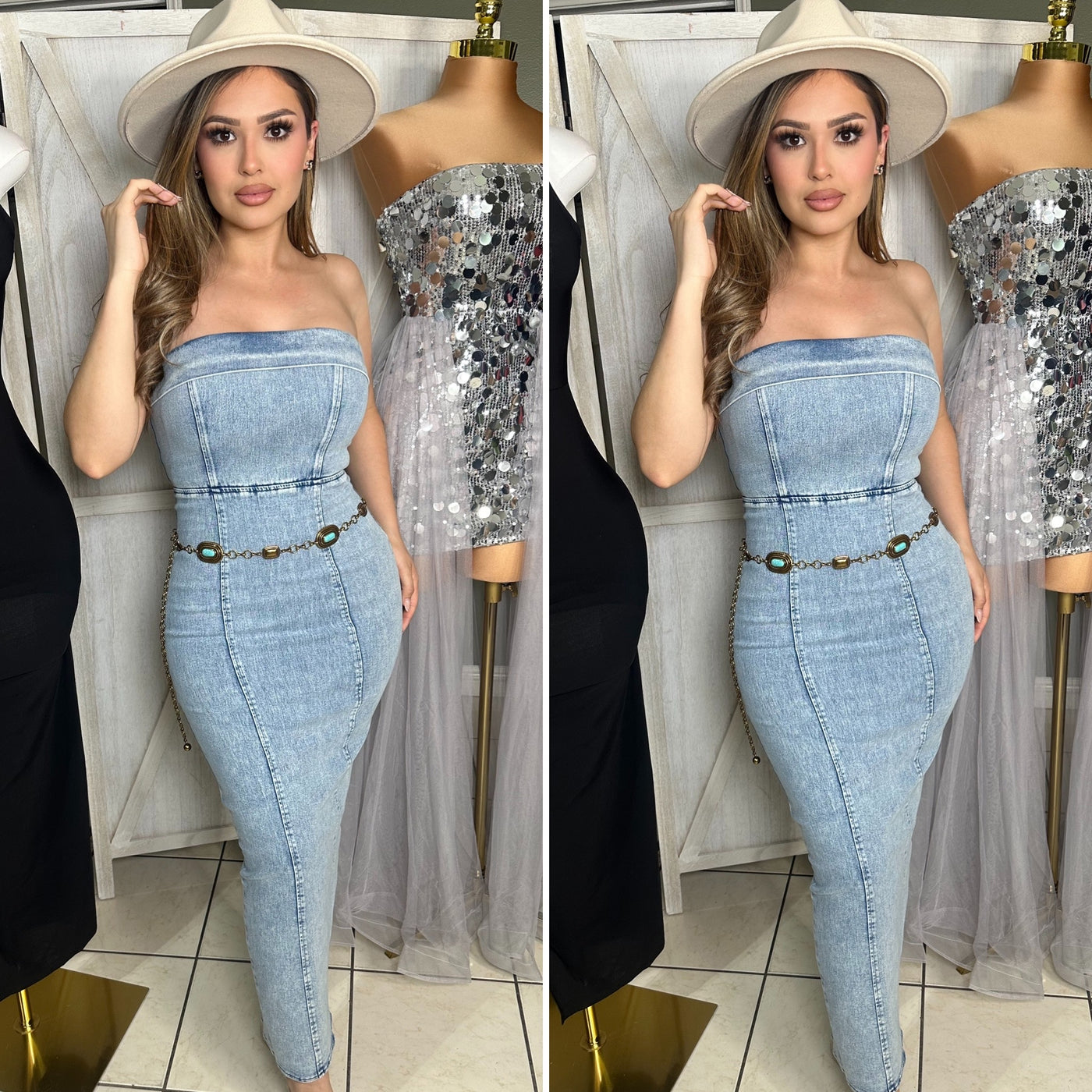 Yvette Denim Dress