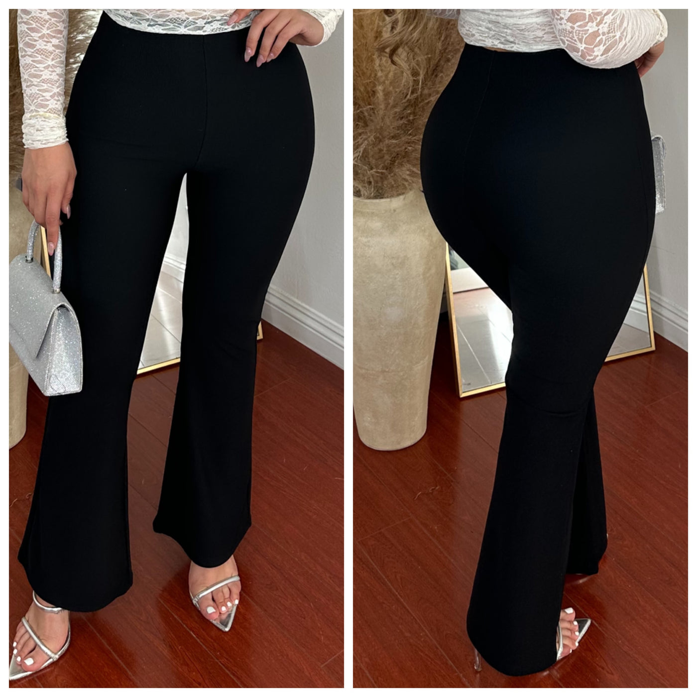 Justin Flare Bottoms - (BLACK)