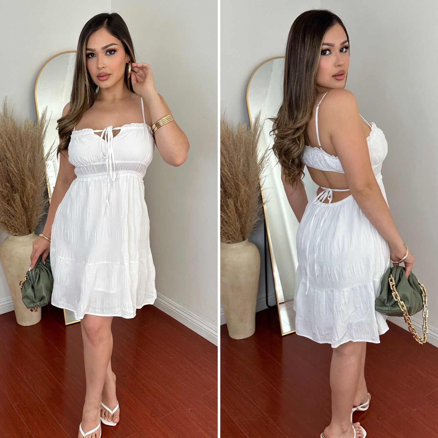 Areli Dress - (WHITE)