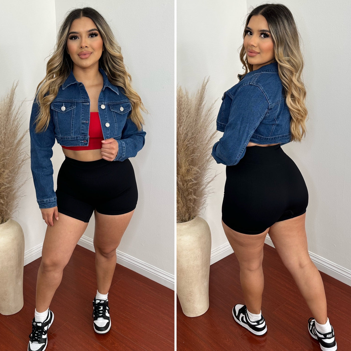 Must Have Crop Jacket - (DARK DENIM)