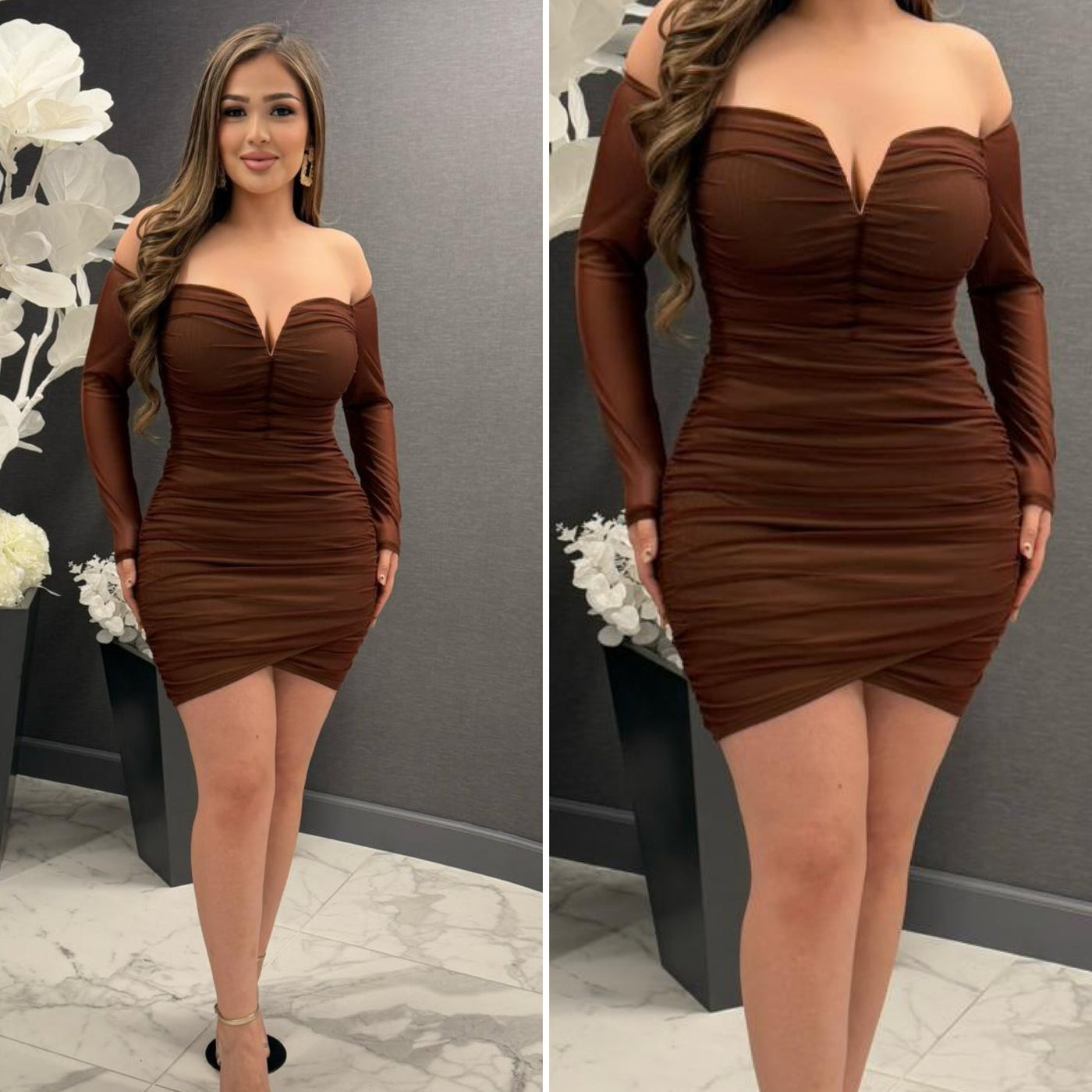 Upgrade Your Game Dress - (BROWN/DARK RUST)