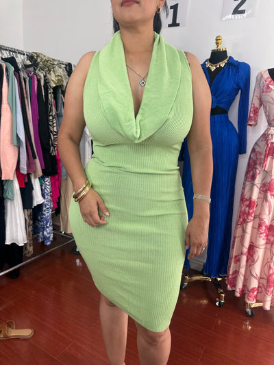 Jasiera Midi Dress - (GREEN)