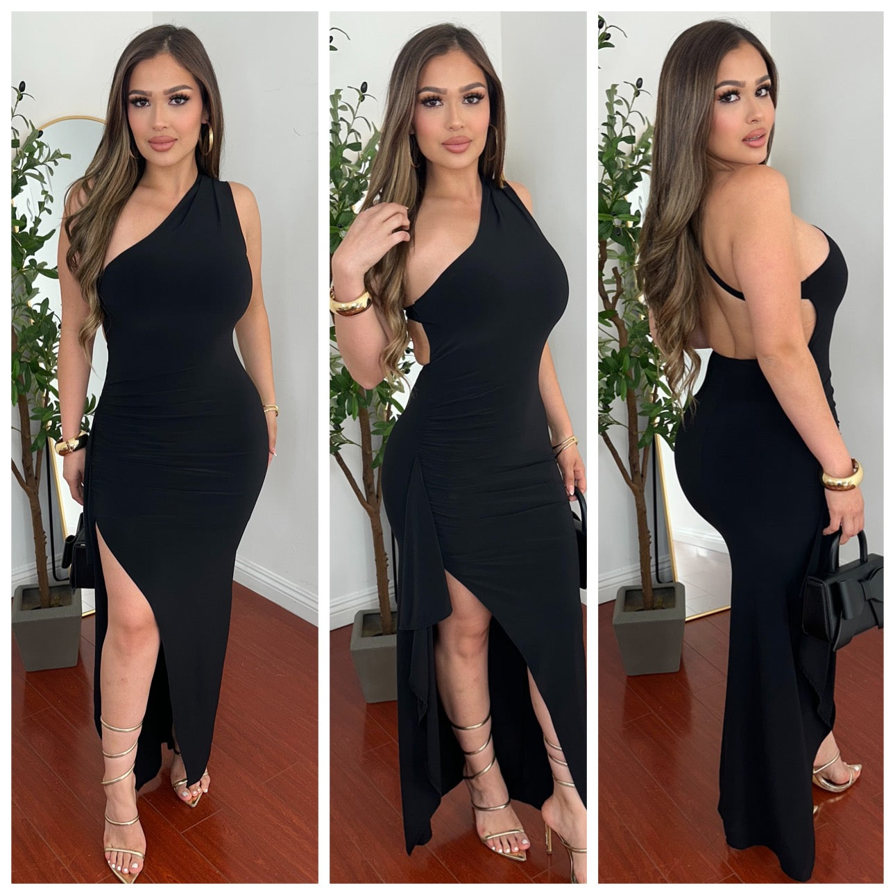 Coronado Maxi Dress - (BLACK)