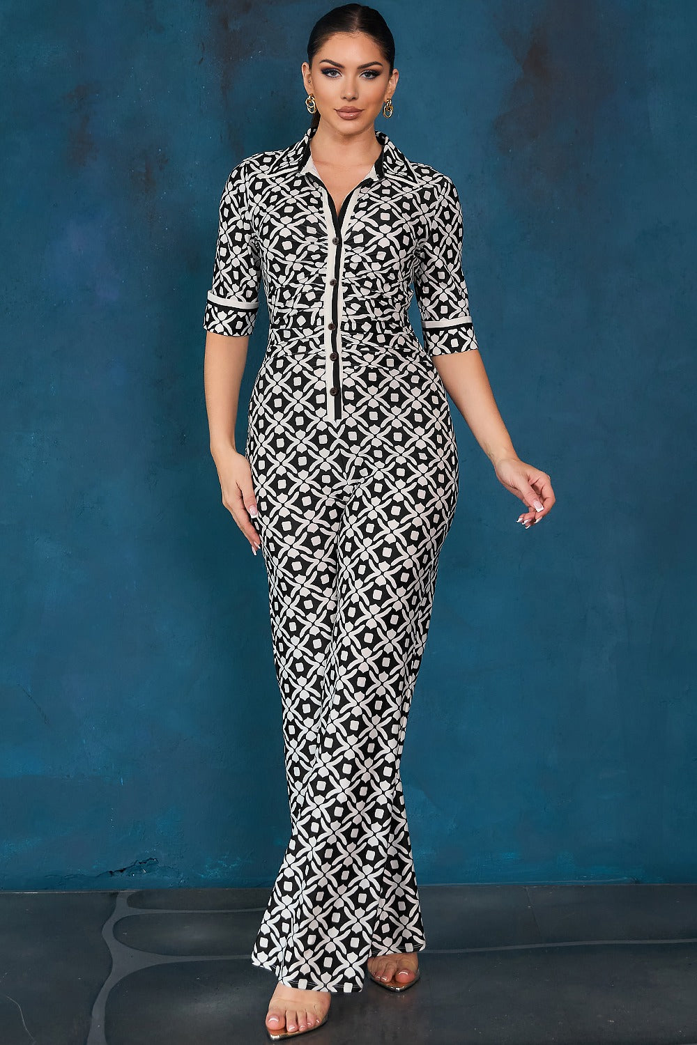 Grecia Jumpsuit - (BLACK)