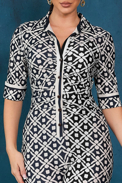 Grecia Jumpsuit - (BLACK)