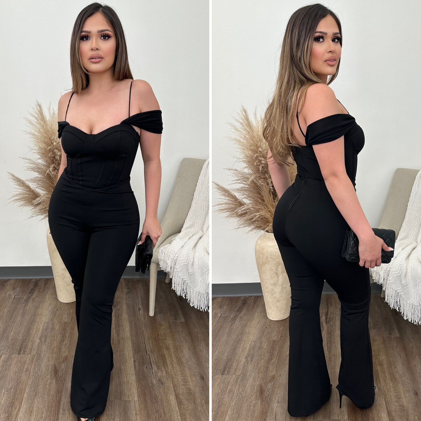 Kennedy Couture Jumpsuit  - (BLACK)
