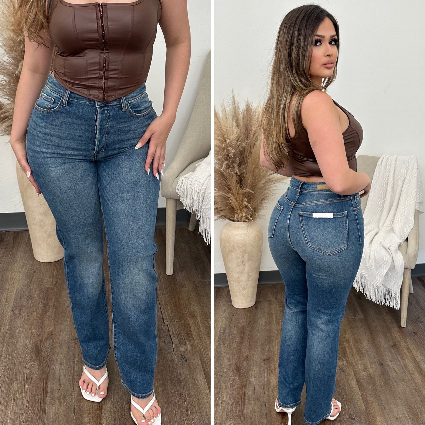 Alexander Dad Jeans - (DARK DENIM)