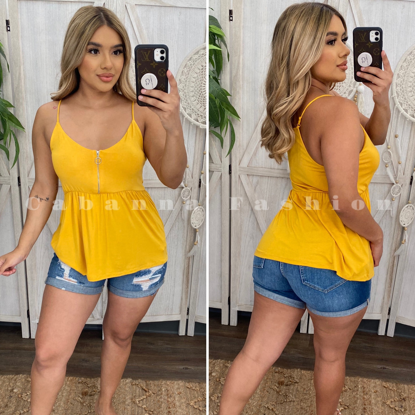 Summer Girl Top - (MUSTARD)