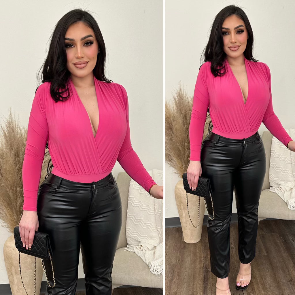 Clara Bodysuit  - (PINK)