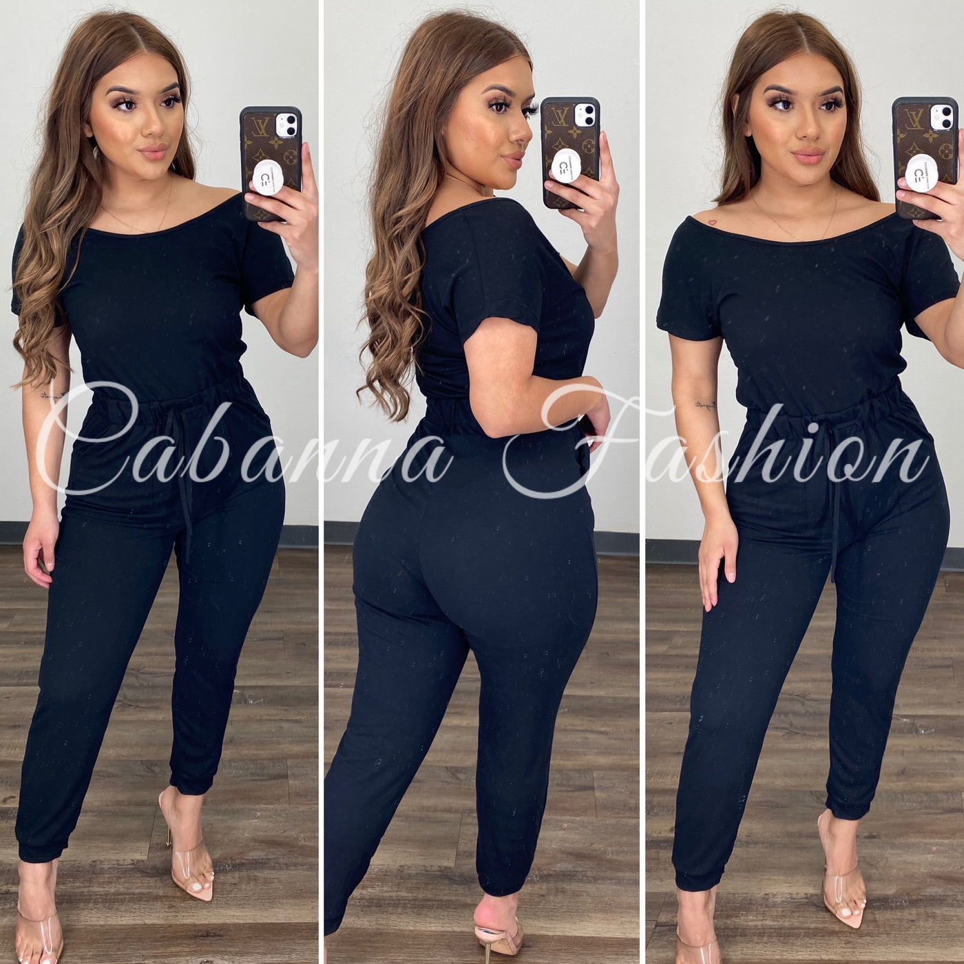 Sabela Jumpsuit - (BLACK)